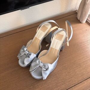 Dolce Vita Blue/Silver Bow Heels